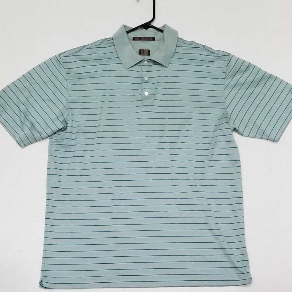 Nike Tiger Woods dri fit men large golf polo shirt